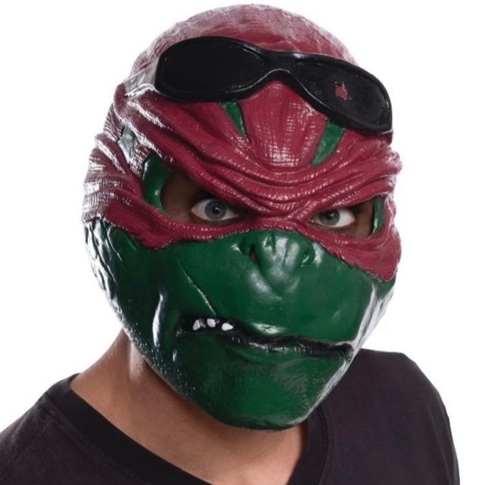 TMNT Raphael Adult Mask Out of the Shadows Rubies 4328 Green Red Bandana